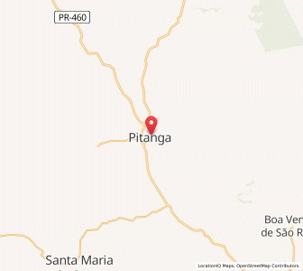 Map of Pitanga, Paraná