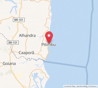 Map of Pitimbu, Paraíba