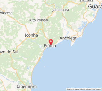Map of Piúma, Espírito Santo