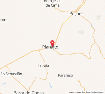 Map of Planalto, Bahia