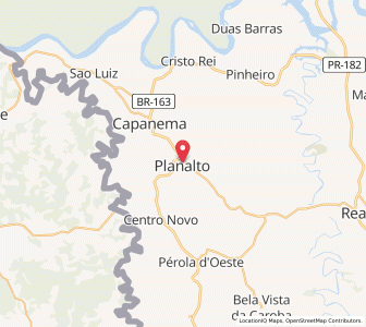 Map of Planalto, Paraná