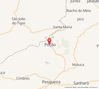 Map of Poção, Pernambuco