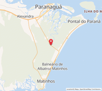 Map of Pontal do Paraná, Paraná