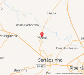 Map of Pontal, São Paulo