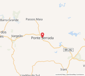 Map of Ponte Serrada, Santa Catarina