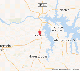 Map of Porecatu, Paraná