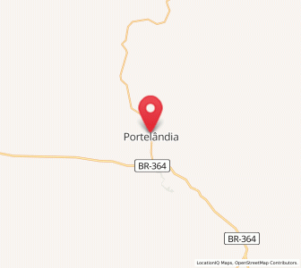Map of Portelândia, Goiás
