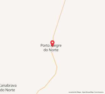 Map of Porto Alegre do Norte, Mato Grosso