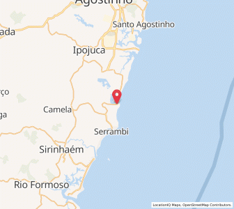 Map of Porto de Galinhas, Pernambuco