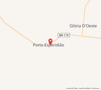 Map of Porto Esperidião, Mato Grosso
