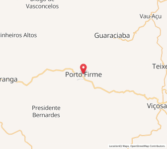 Map of Porto Firme, Minas Gerais