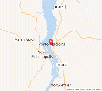 Map of Porto Nacional, Tocantins