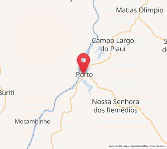 Map of Porto, Piauí