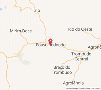 Map of Pouso Redondo, Santa Catarina