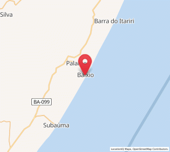 Map of Praia do Baixio, Bahia