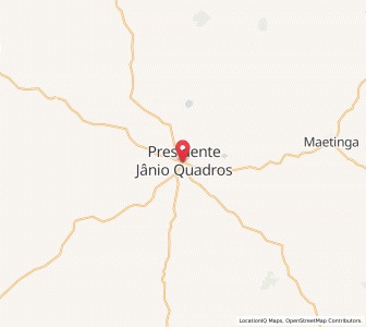 Map of Presidente Jânio Quadros, Bahia