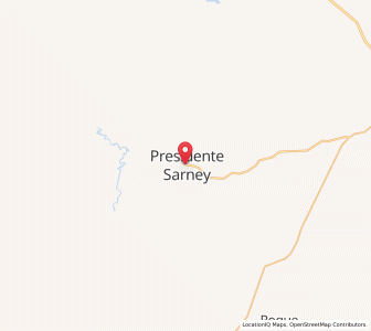 Map of Presidente Sarney, Maranhão