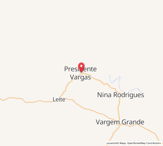 Map of Presidente Vargas, Maranhão