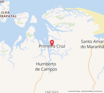 Map of Primeira Cruz, Maranhão