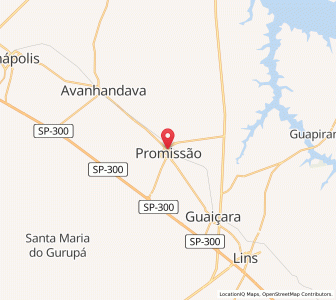 Map of Promissão, São Paulo