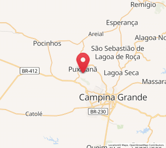 Map of Puxinanã, Paraíba