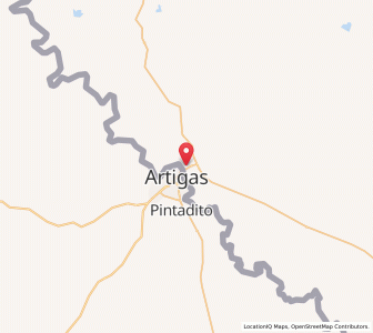 Map of Quaraí, Rio Grande do Sul