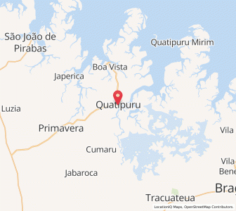 Map of Quatipuru, Pará