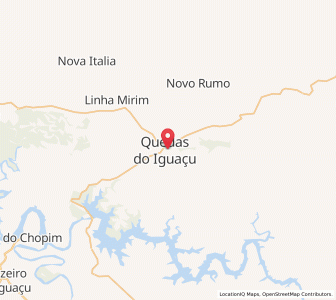 Map of Quedas do Iguaçu, Paraná