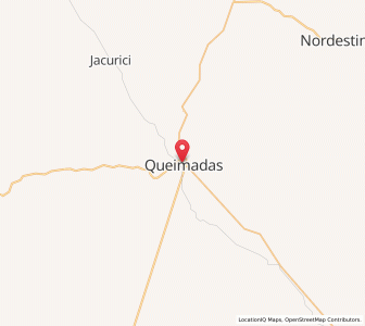 Map of Queimadas, Bahia