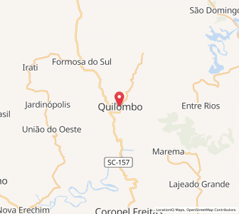 Map of Quilombo, Santa Catarina