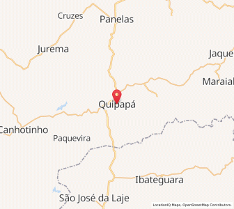 Map of Quipapá, Pernambuco