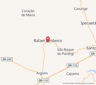 Map of Rafael Jambeiro, Bahia