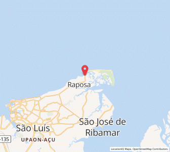 Map of Raposa, Maranhão