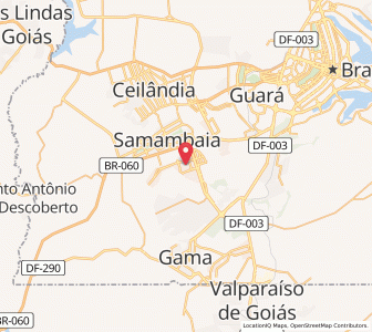 Map of Recanto das Emas, Federal District