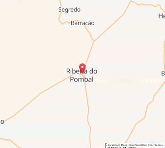 Map of Ribeira do Pombal, Bahia