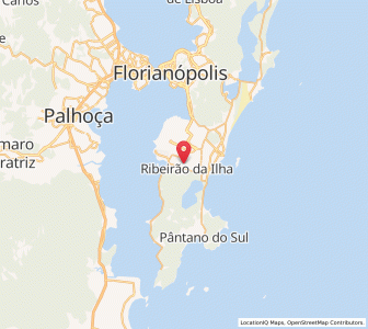 Map of Ribeirão da Ilha, Santa Catarina