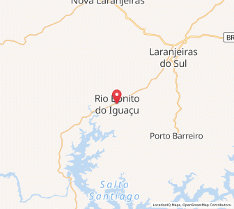 Map of Rio Bonito do Iguaçu, Paraná