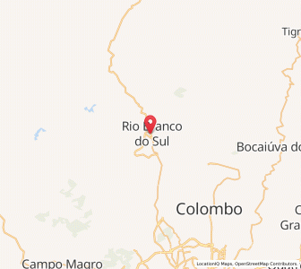 Map of Rio Branco do Sul, Paraná