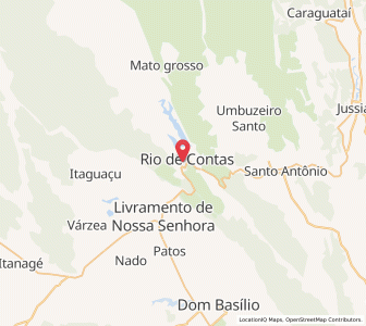 Map of Rio de Contas, Bahia