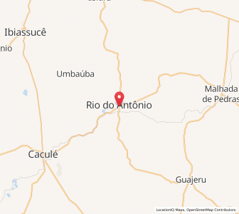 Map of Rio do Antônio, Bahia
