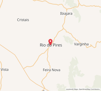Map of Rio do Pires, Bahia