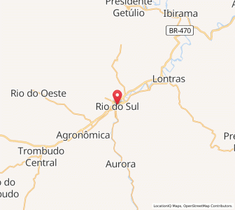 Map of Rio do Sul, Santa Catarina