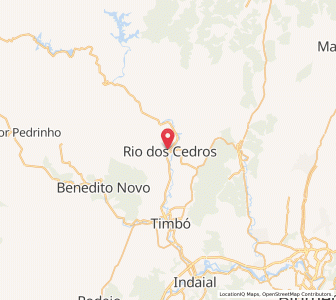 Map of Rio dos Cedros, Santa Catarina
