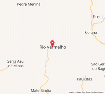 Map of Rio Vermelho, Minas Gerais