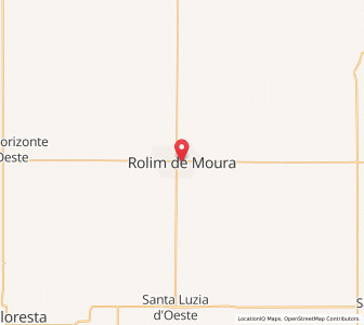 Map of Rolim de Moura, Rondônia