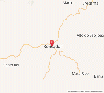 Map of Roncador, Paraná