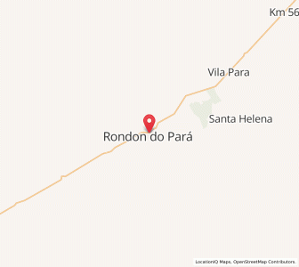 Map of Rondon do Pará, Pará