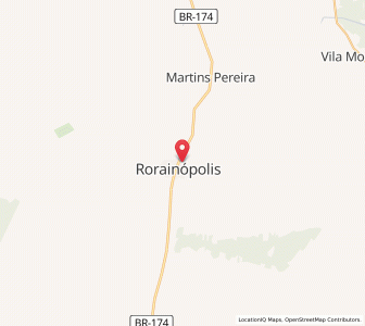 Map of Rorainópolis, Roraima