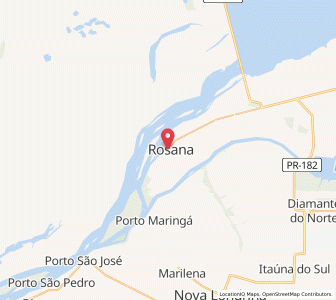 Map of Rosana, São Paulo