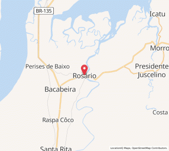 Map of Rosário, Maranhão